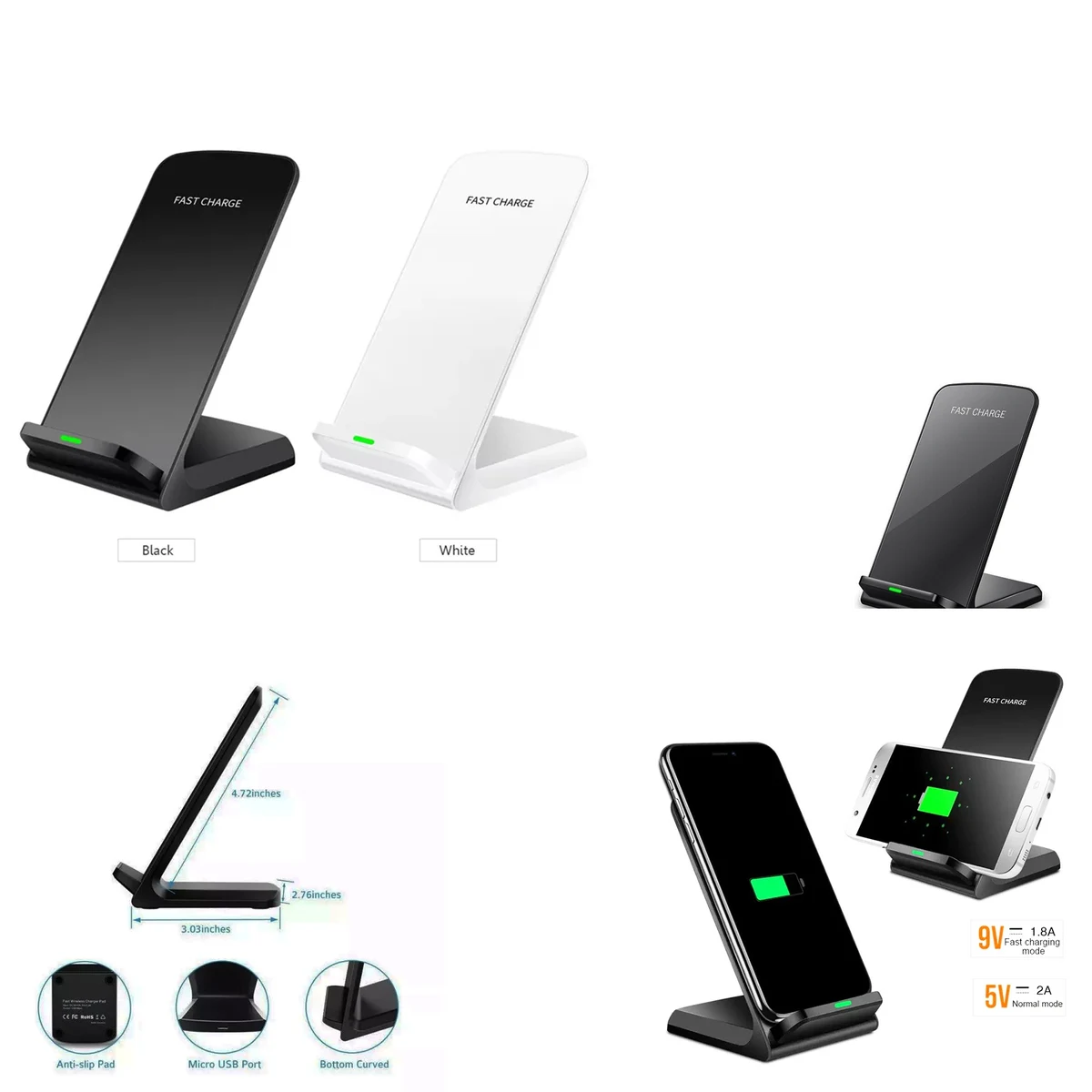 Fast Qi Wireless Charging Stand 1