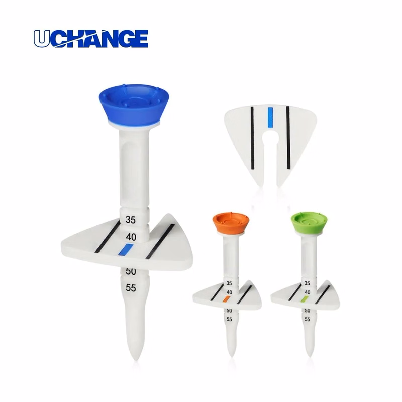 Adjustable Height Golf Tees With Marker Practice