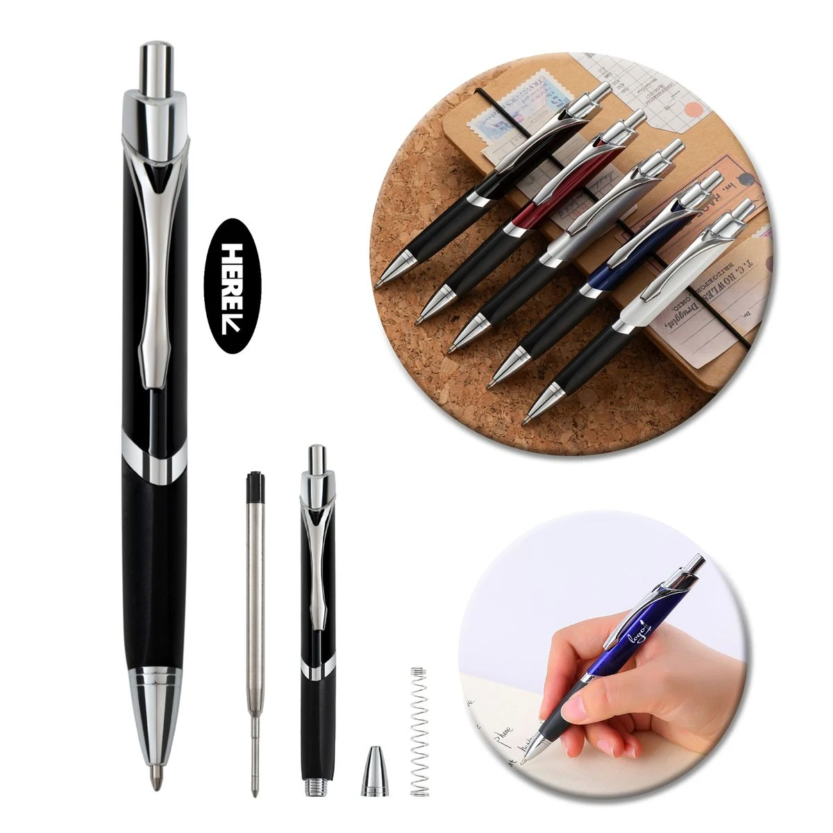 Professional Ergonomic Metal Ballpoint Pen 1