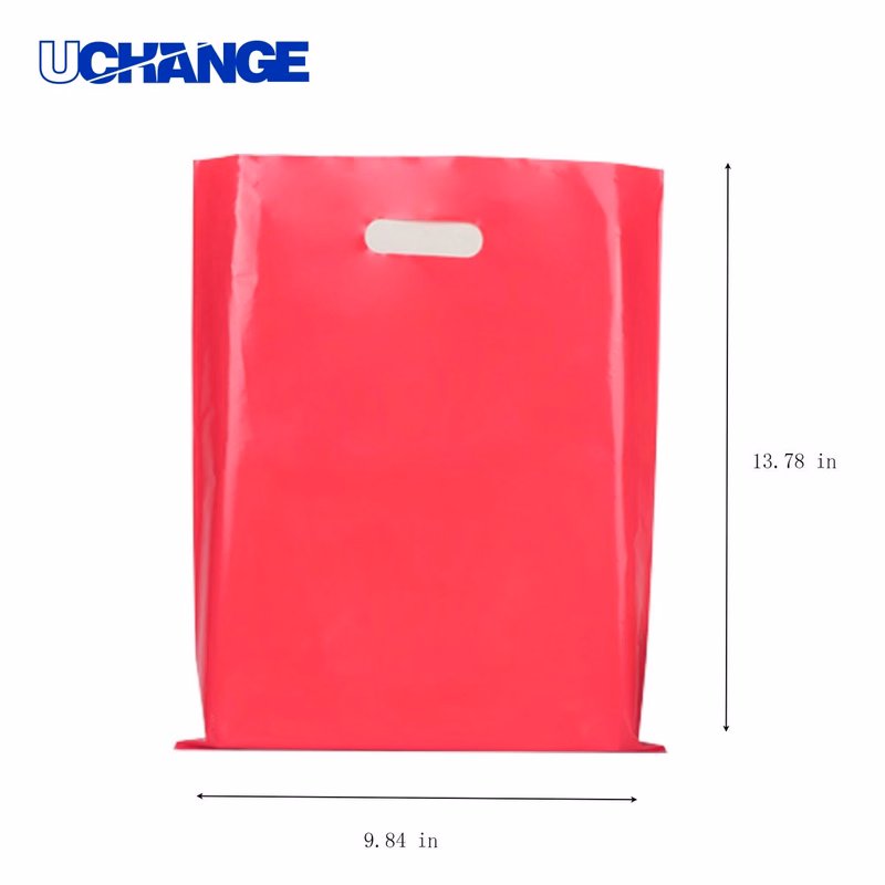 Retail HDPE Four-Finger Bag for Carryout Use