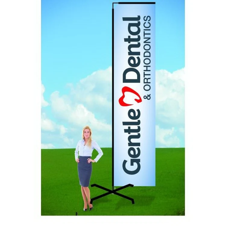 11ft Customized Flag with X Stand-Double 1