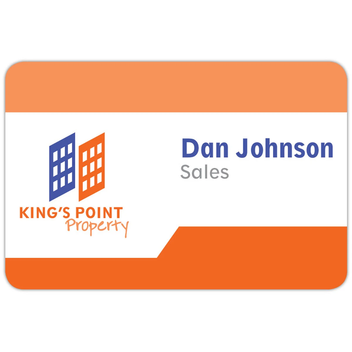 Tucson Plastic Name Badge: 3" X 2" 1