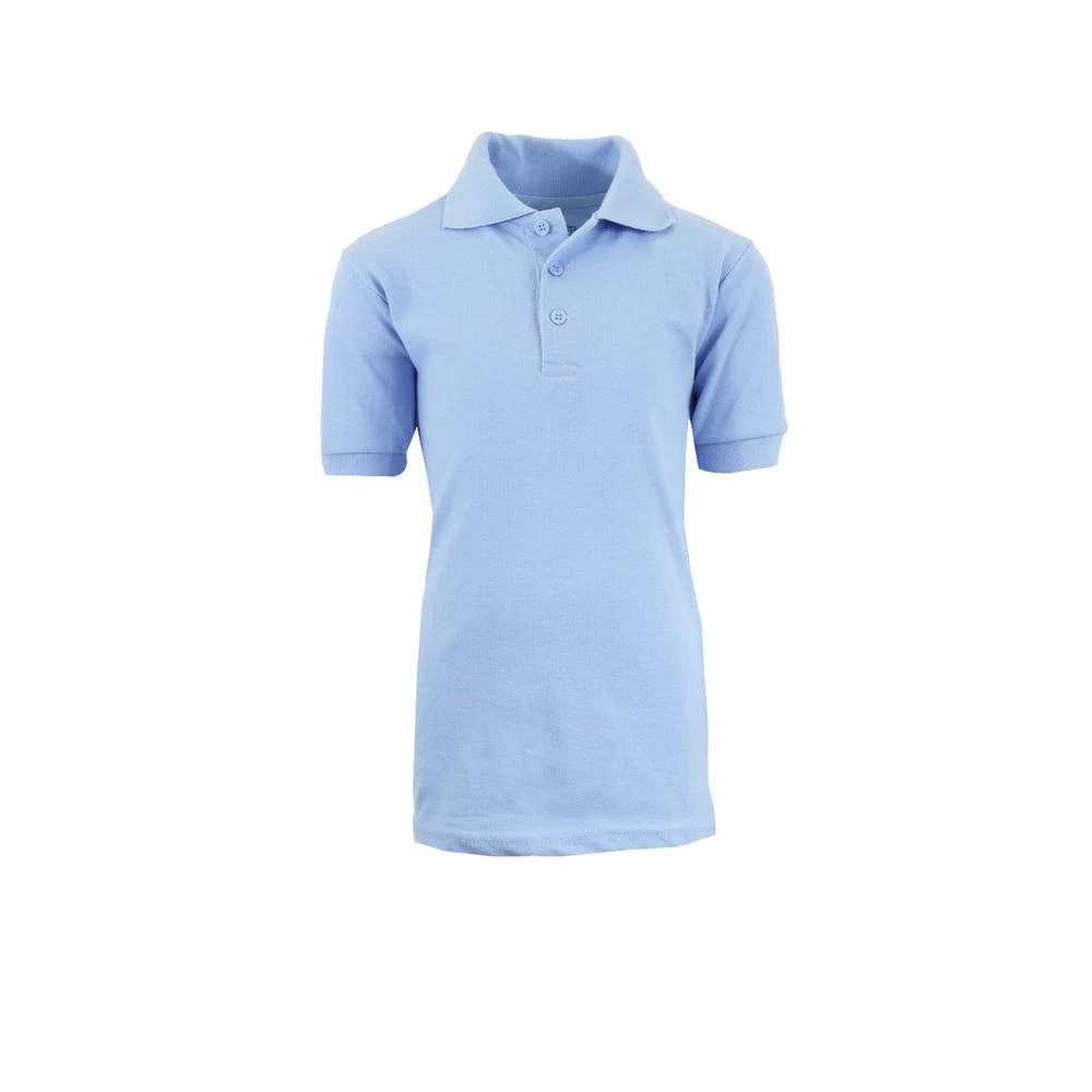 Uniform Polo Shirts - Size 8-18 Light Blue 1