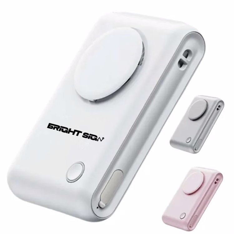 Mini Neck & Waist Clip Fan Hands-Free Rechargeable Design