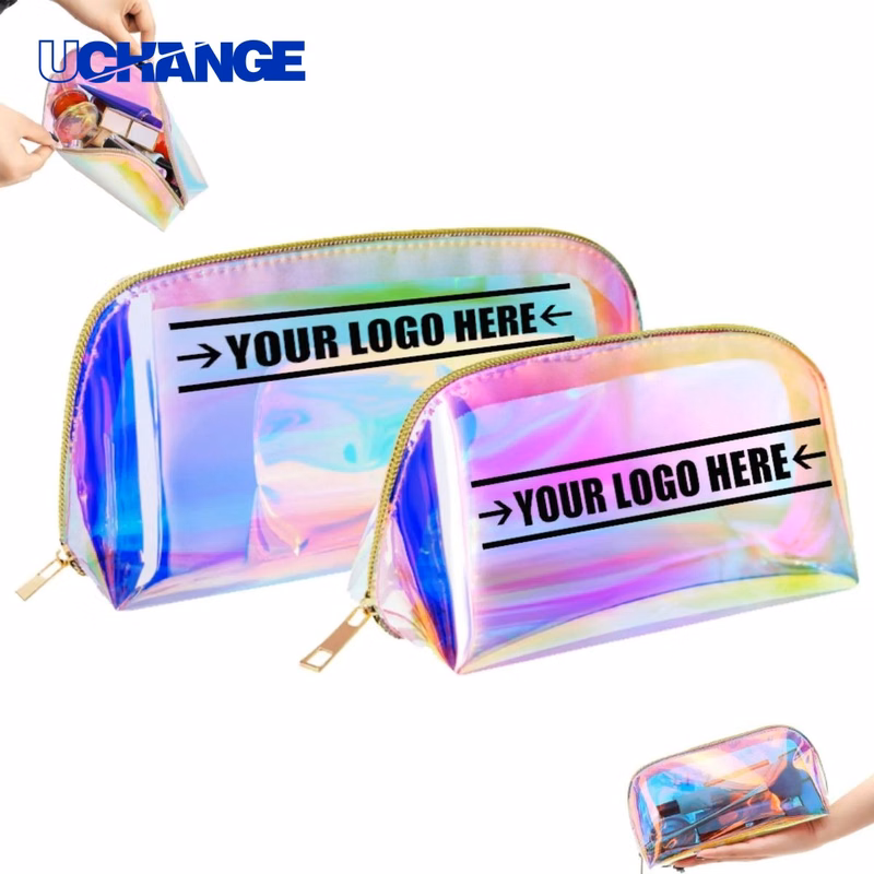 Travel TPU Holographic Clear Makeup Bag Organizer