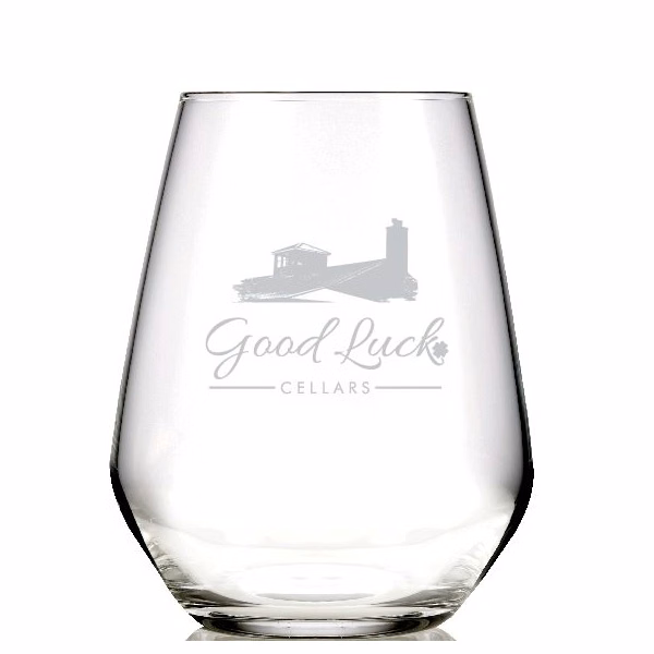 Libbey 18 oz Prism Sheer Rim Stemless Wine Glass
