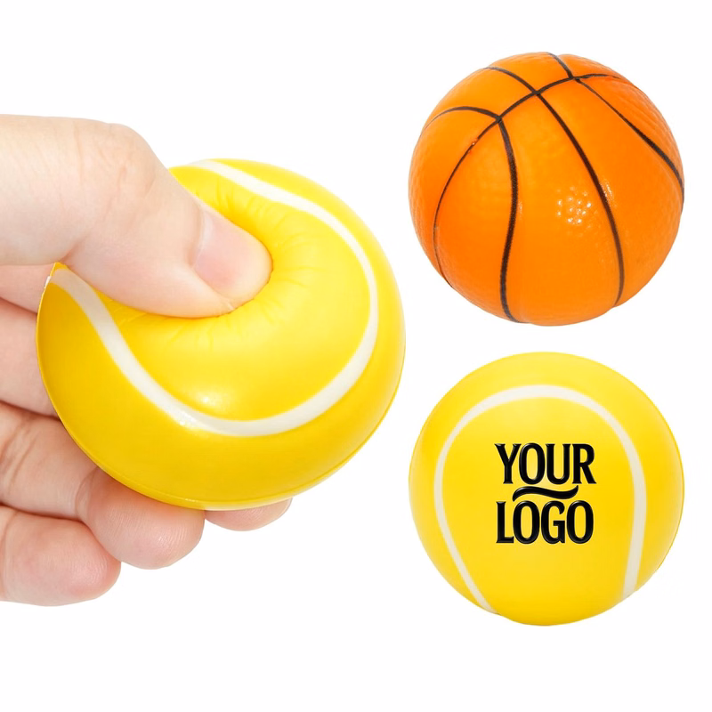 Assorted Sports Themed PU Squeeze Balls