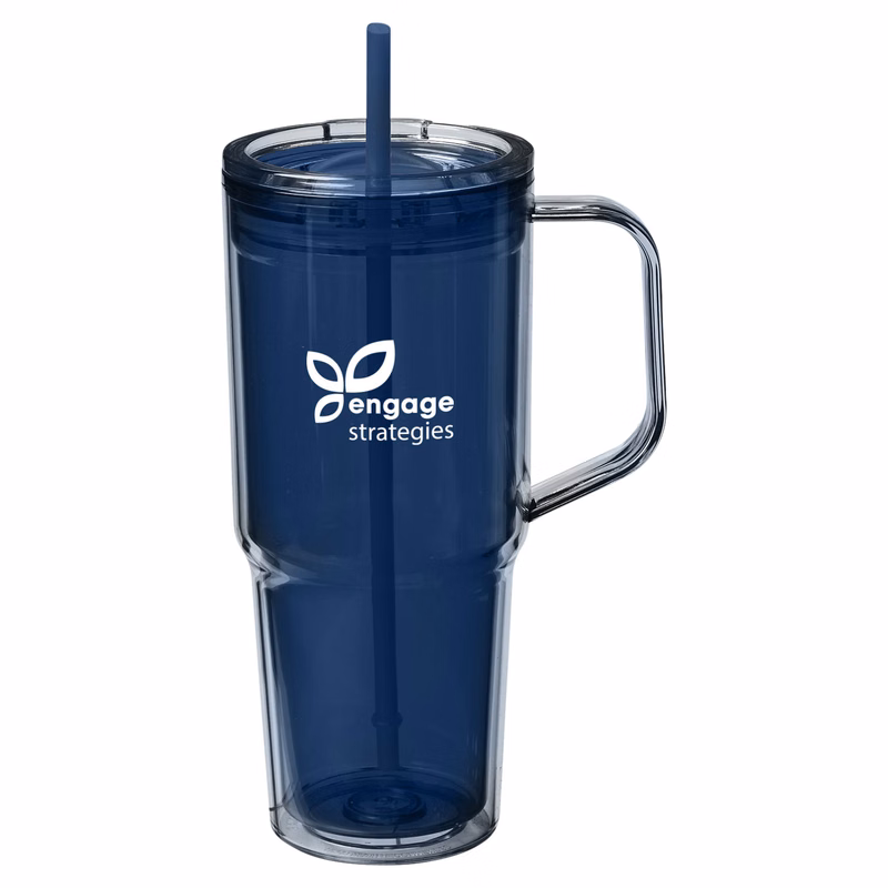 Hampton 32 oz Recycled AS Double Wall Tumbler With Handle