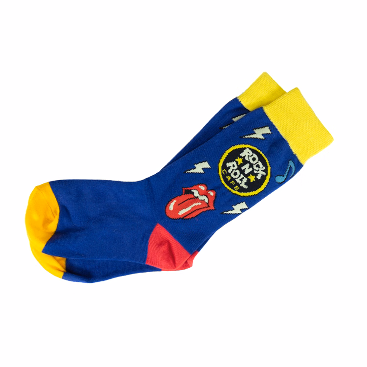 Woven Graphic Crew Socks