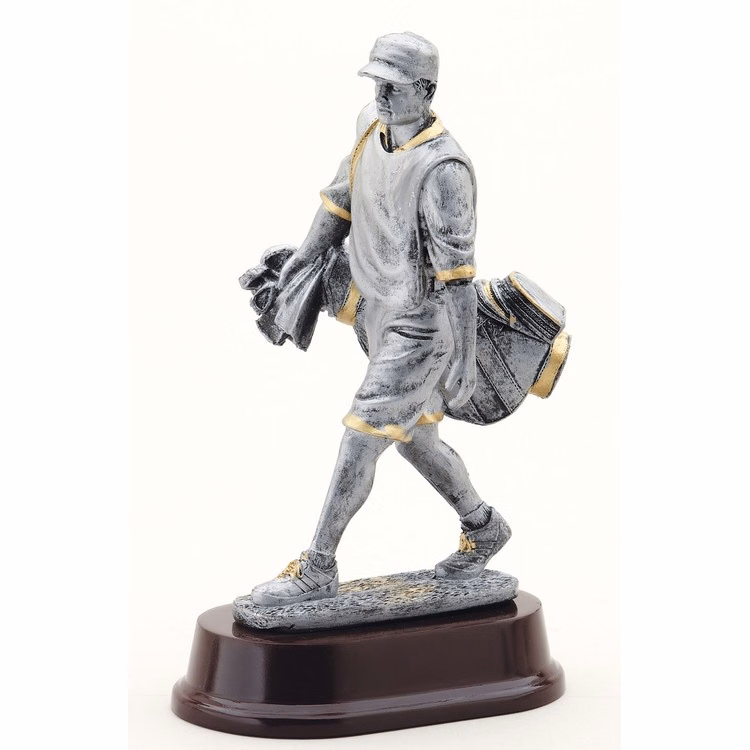 9-1/2" Tall Caddie Male Golf Figure Award