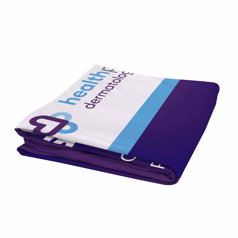 5'W x 54"H EuroFit™ Straight Wall Graphic Cover (Recycled Polyester Knit)