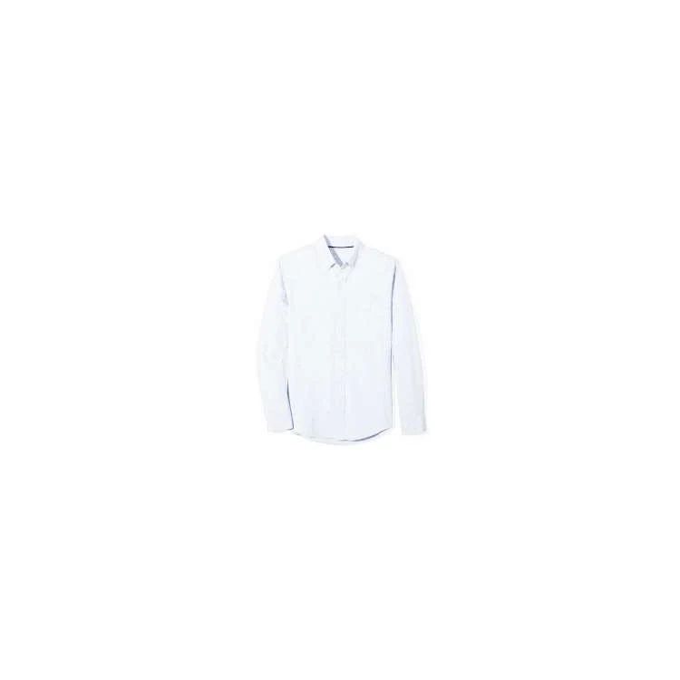 Boys' LS Oxford Shirts - White Med 1