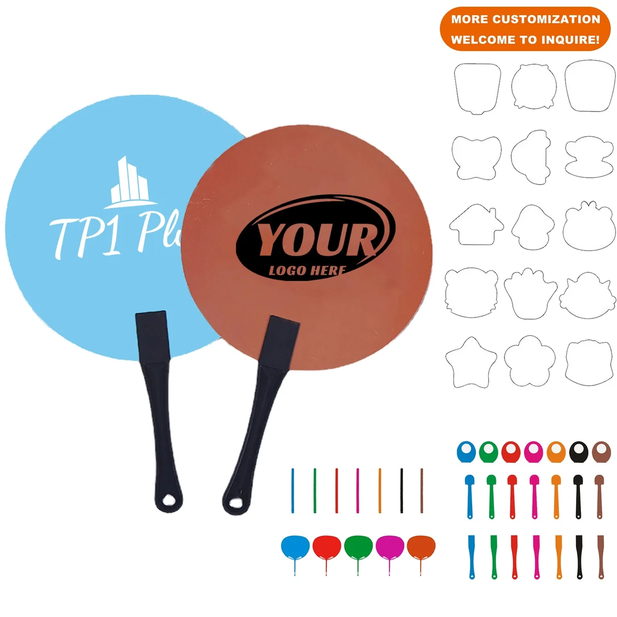 Advertising Plastic Hand Fan 1