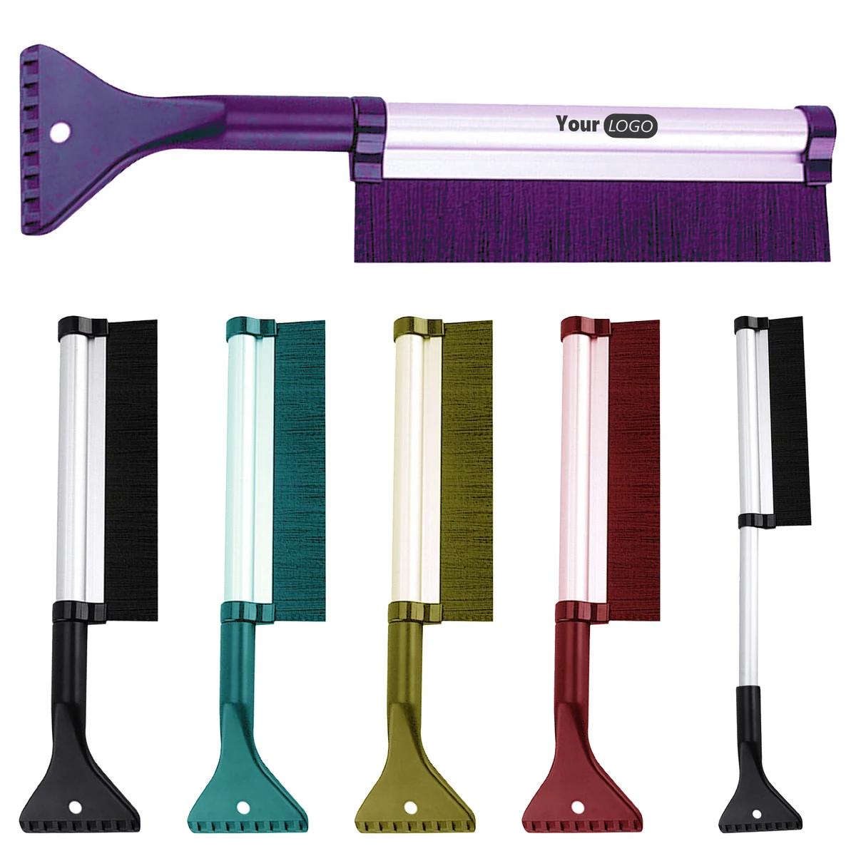 Abs Versatile 2-In-1 Telescopic Snow Shovel For Winter Readiness 1