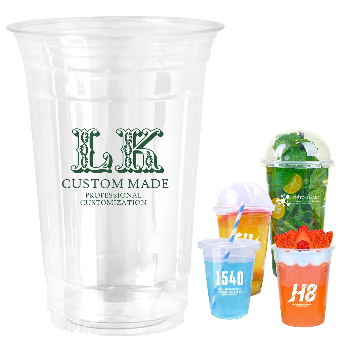 24oz Clear PET Stadium Cups 1