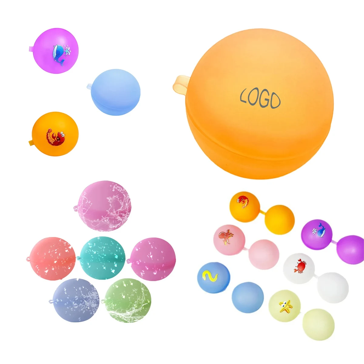 Colorful Silicone Water Ball 1