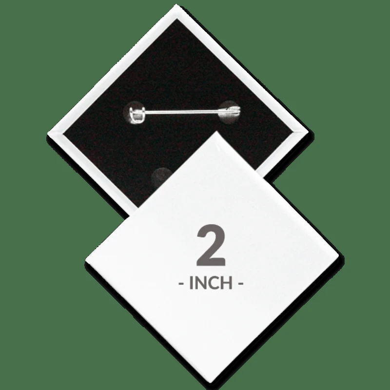 2 X 2 Inch Diamond Custom Buttons 1