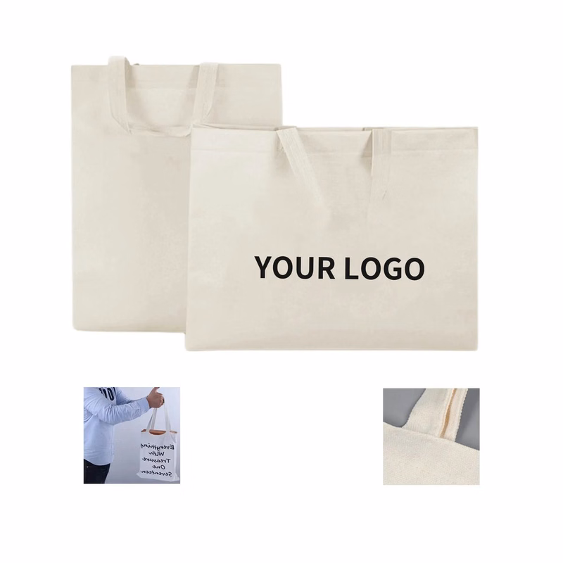 Durable Cotton Canvas Tote for Daily Shopping and Office