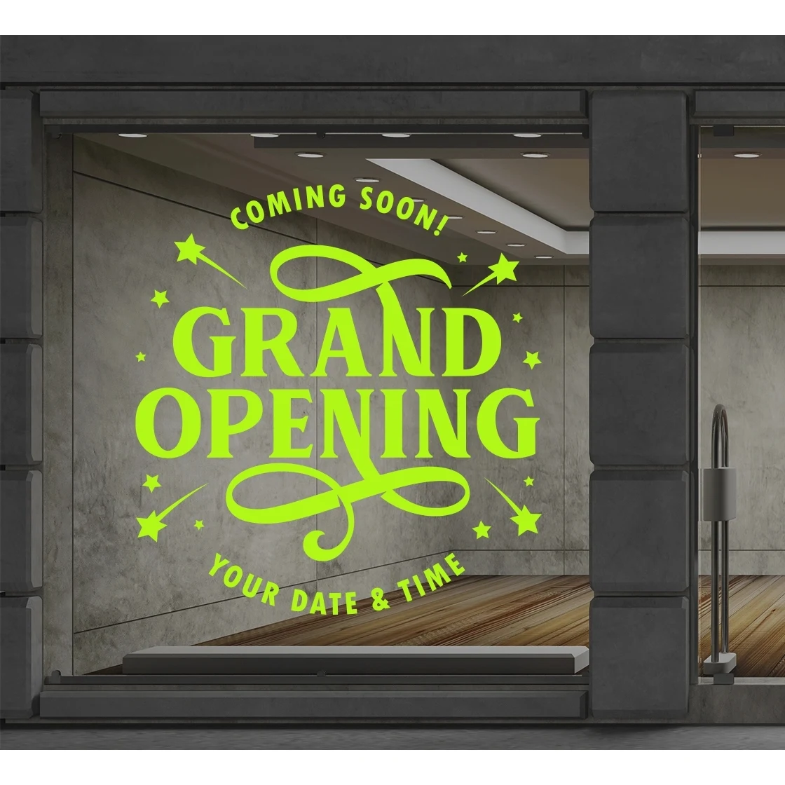 Front Adhesive Frosted Lettering (12" x 12") 1