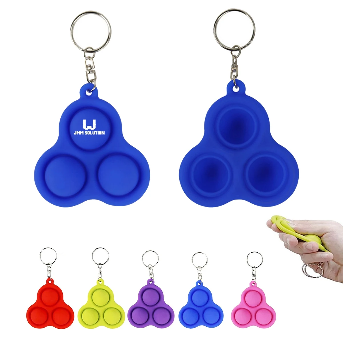 Mini Pop Fidget Toy Backpack Keychain 1