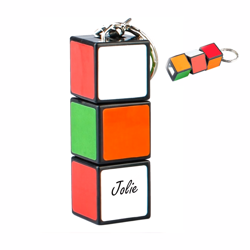 Twist Led Cube Torch Light with Keychain