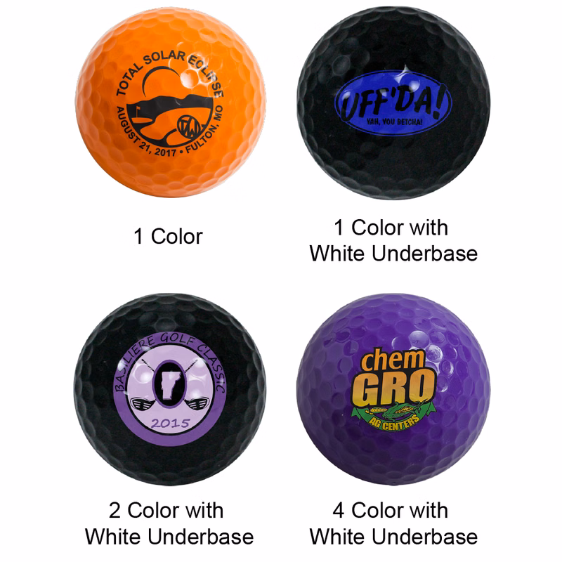 12 Pack Colored Golf Balls