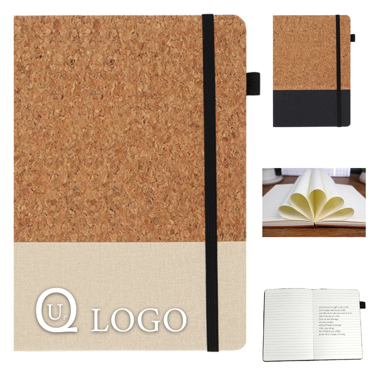 A5 Cork Creative Pu Patchwork Notebook 1