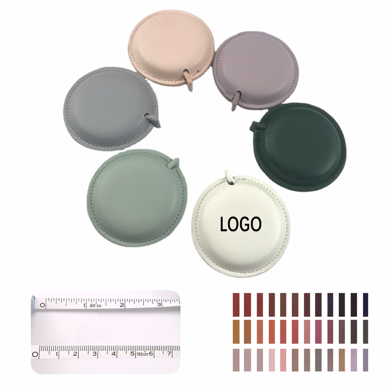 PU Leather Round Measuring Tape Retractable