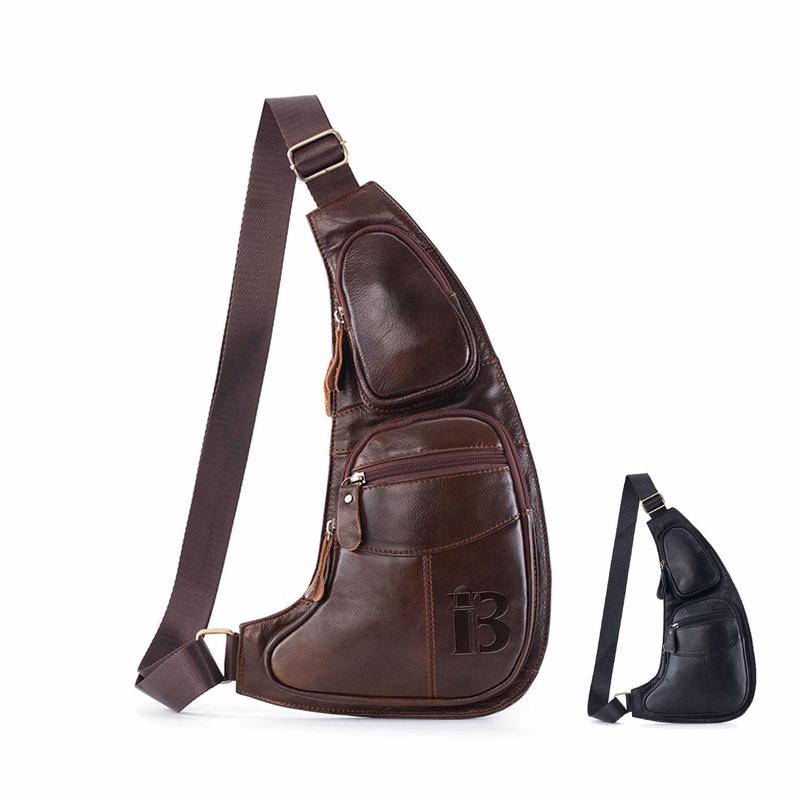 Trendy Men's Genuine Leather Messenger Bag