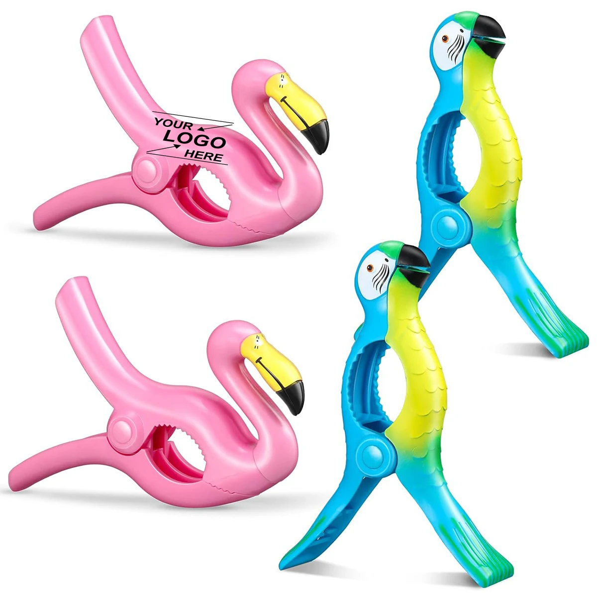 Flamingo Beach Chair Clips 1