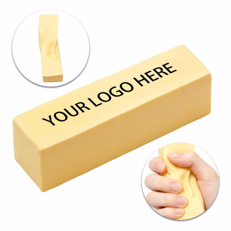 Butter Shaped Polyurethane Squishy Stress Relief Toy