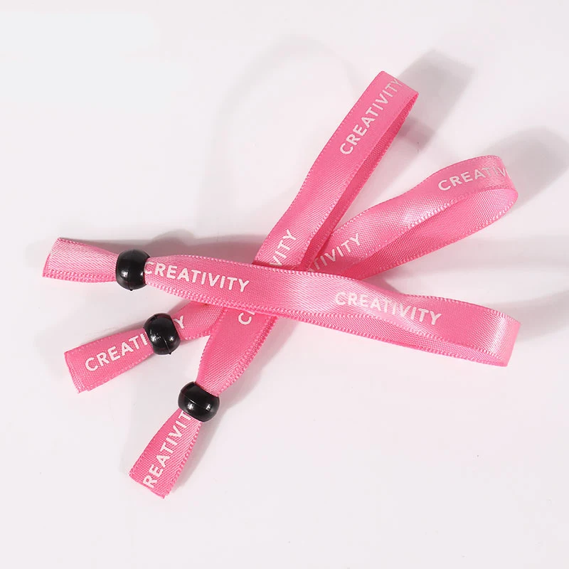 Breast Cancer Awareness Satin Wristbands 1