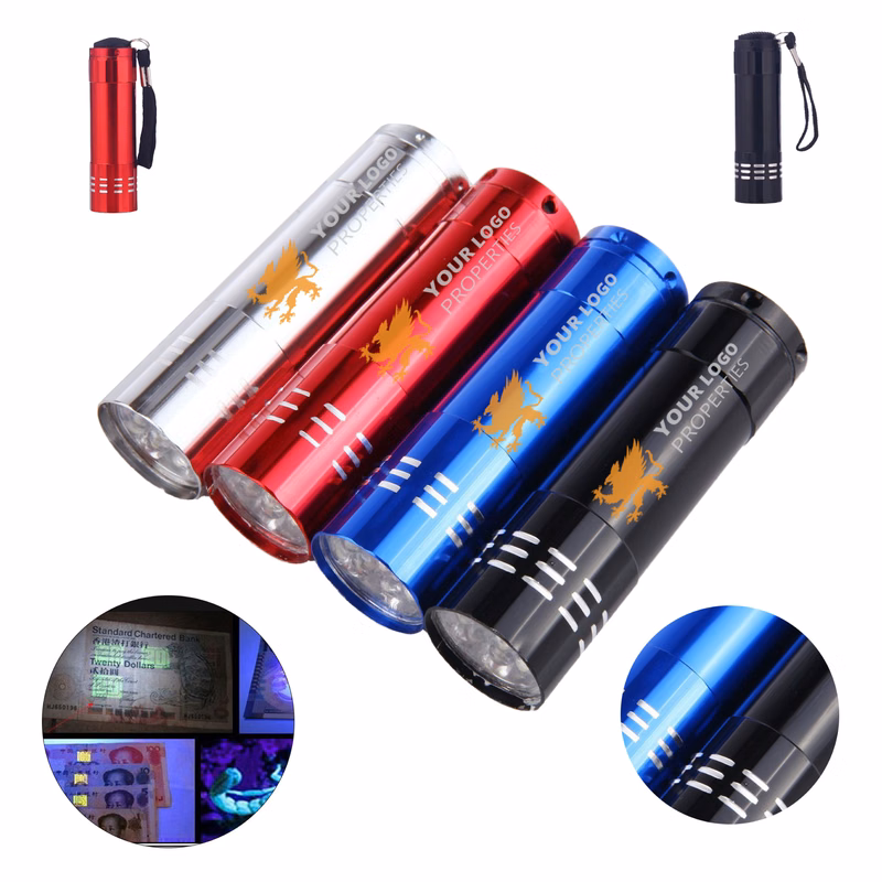 MOQ 100 Portable Mini Cylinder Metal LED Flashlight