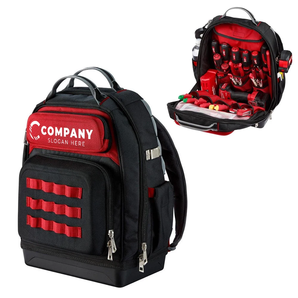 Nylon Heavy-Duty Multi-Pocket Tool Backpack 1
