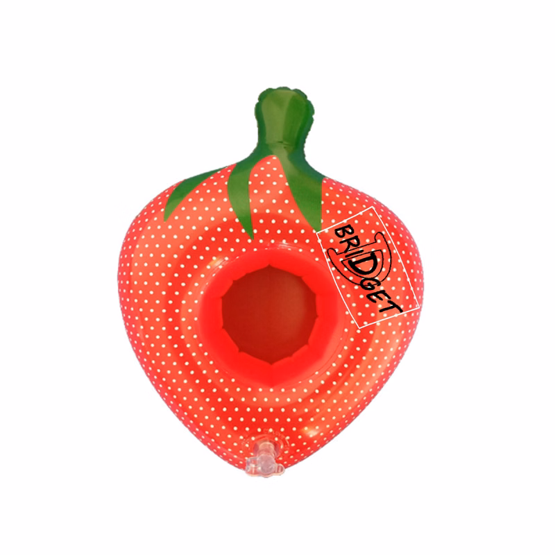 Inflatable Strawberry Floating Coaster
