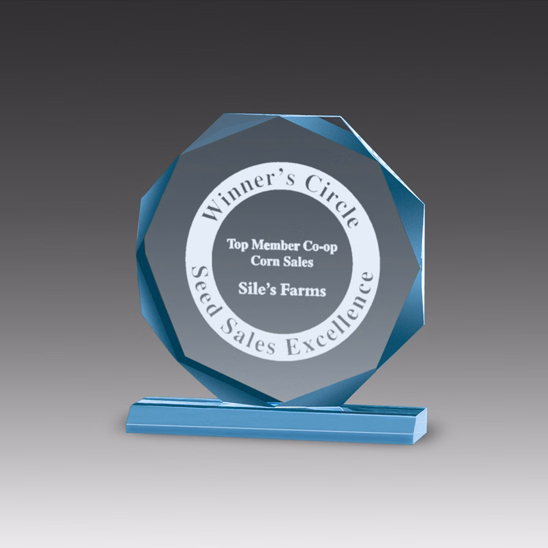 Premium Beveled Octagon Award (8"x8")
