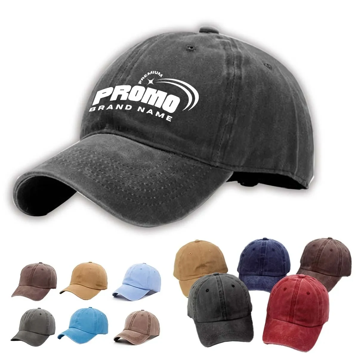 Washed Distressed Cap Twill Cotton Baseball Vintage Dad Hat 1