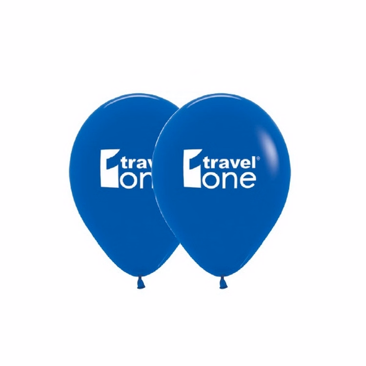 Helium Balloon 12" Latex Imprinted 2 Sides 1 Color