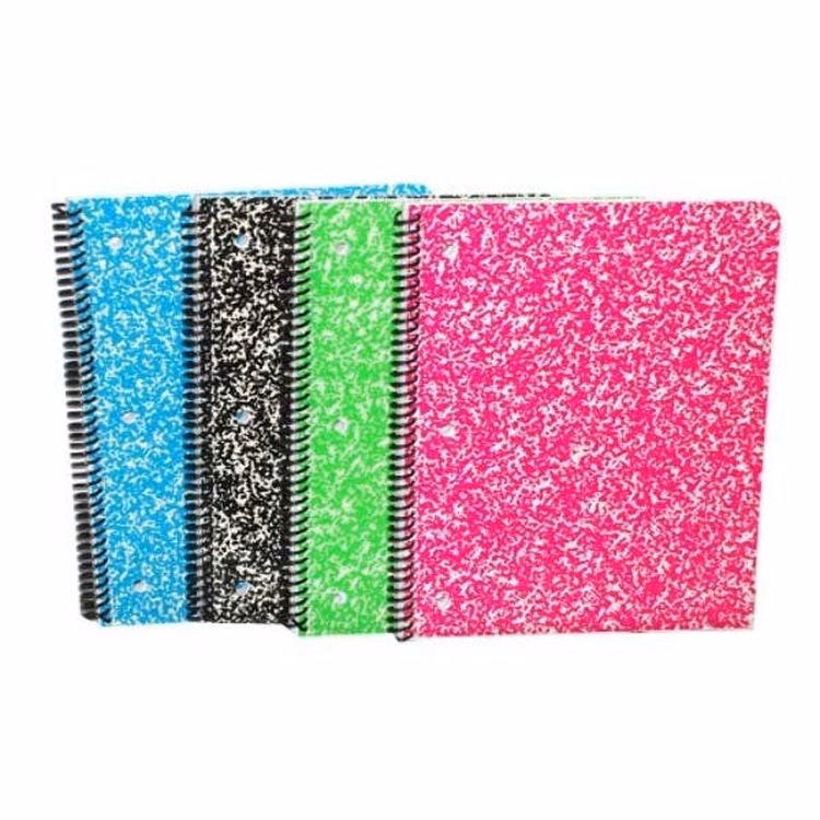 Marbled Spiral Notebooks - Assorted 70 Sheets