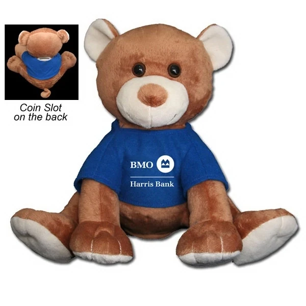 8" Brown Bear Coin Bank 1