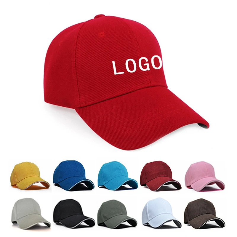 5 Panel Unisex Plain Cotton Baseball Hat Adjustable 1