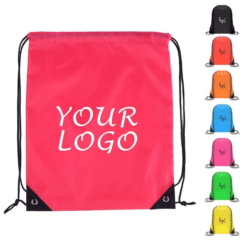 Stylish Drawstring Backpack Unisex School Gym Travel MOQ50
