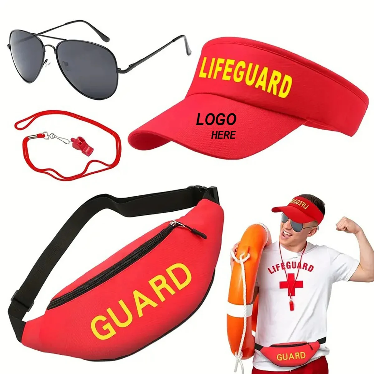 Life Guard Costume Accessories Set 1