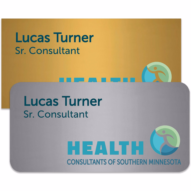Charleston Plastic Express Name Badge (Standard Size 1-1/2" x 3")