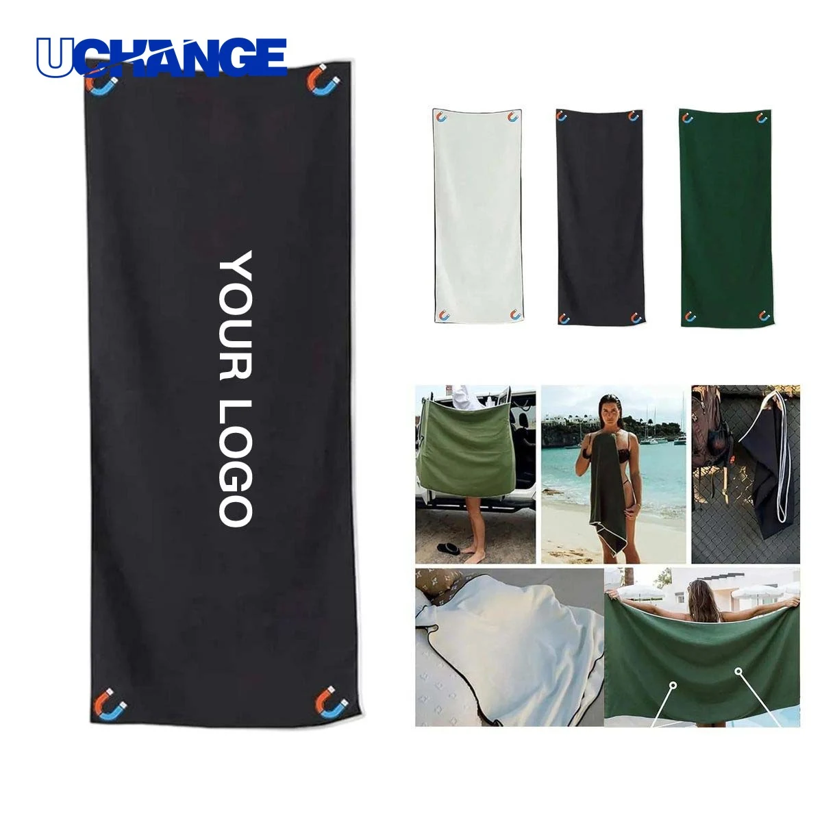 Magnetic Bath Towel for Outdoor Use 1