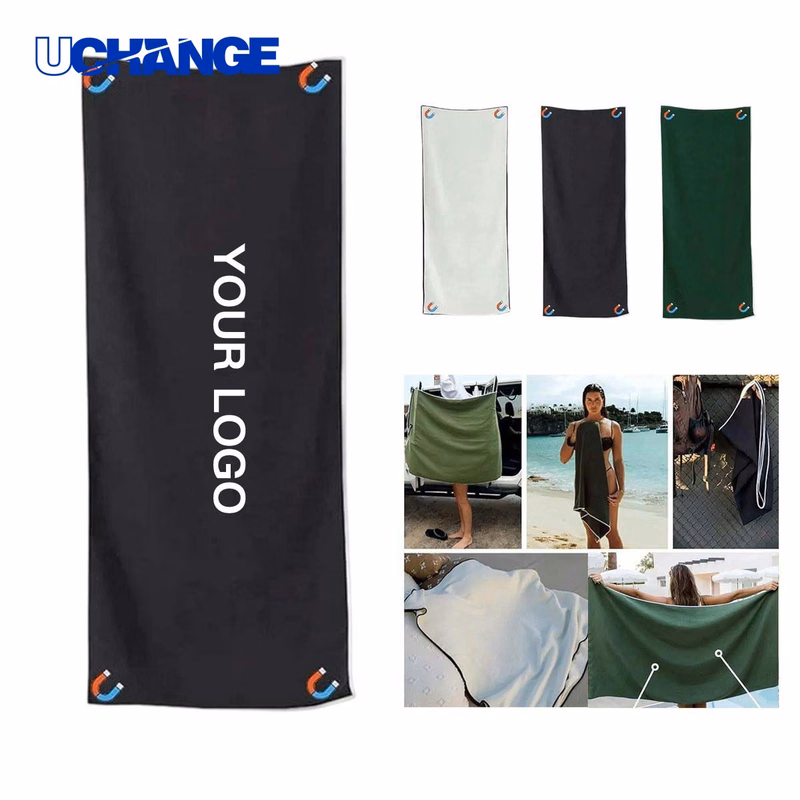 Magnetic Bath Towel for Outdoor Use