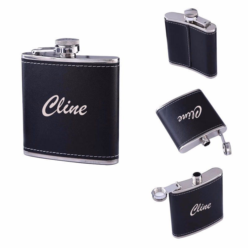 6oz Stainless Steel Wine Flask Flagon