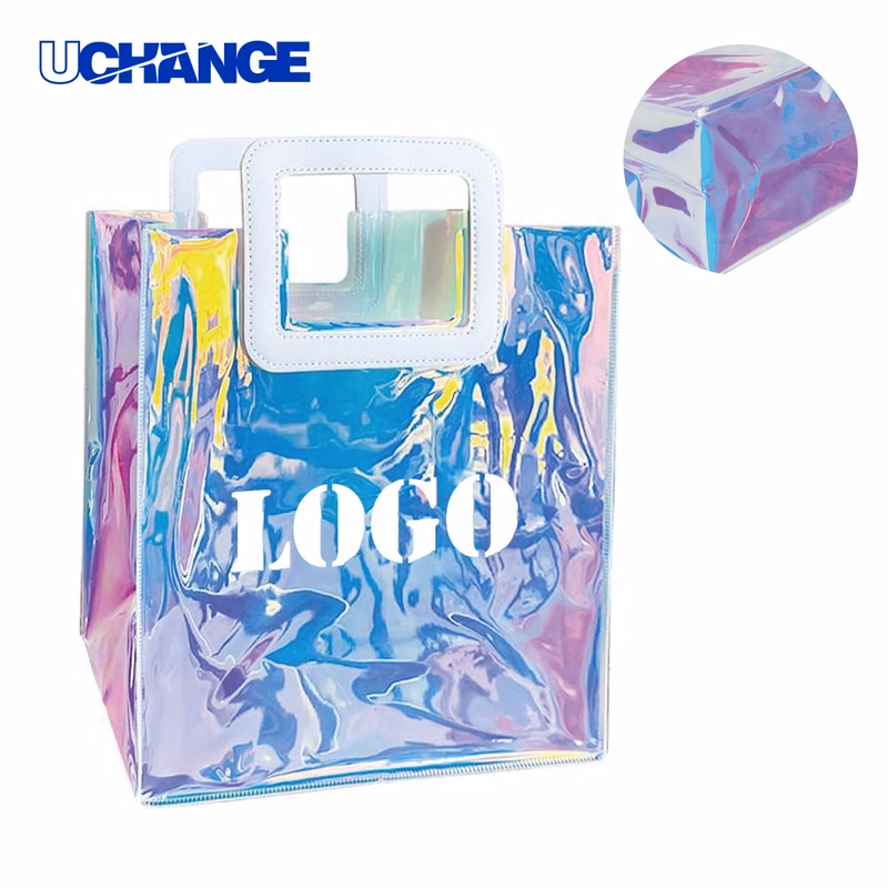 Laser Iridescent Clear Gift Bag for Events