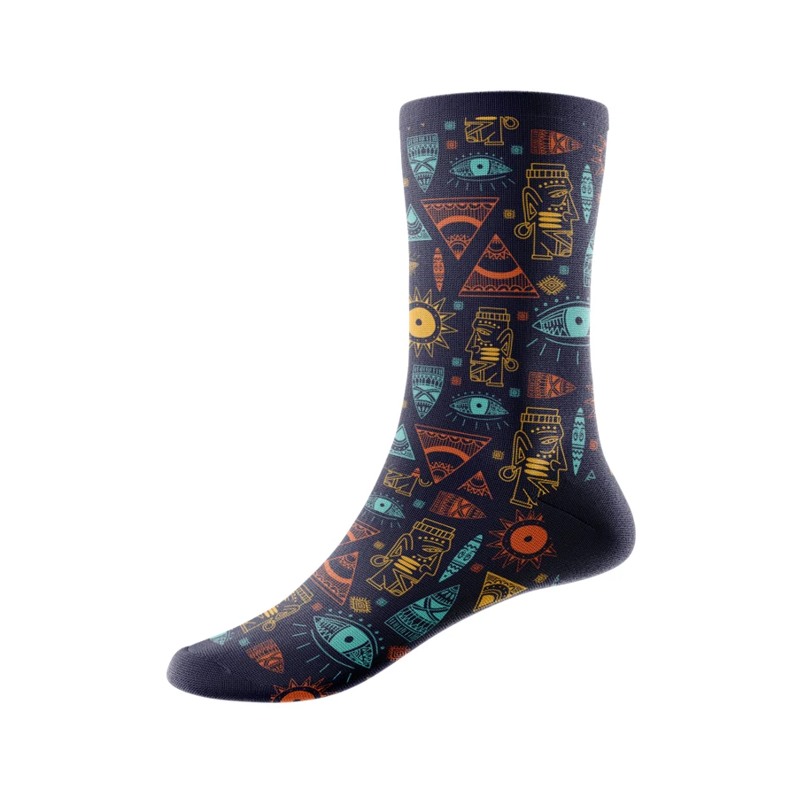 Jacquard Weave 168-Needle Cotton-Blend Quarter Socks w/ 1