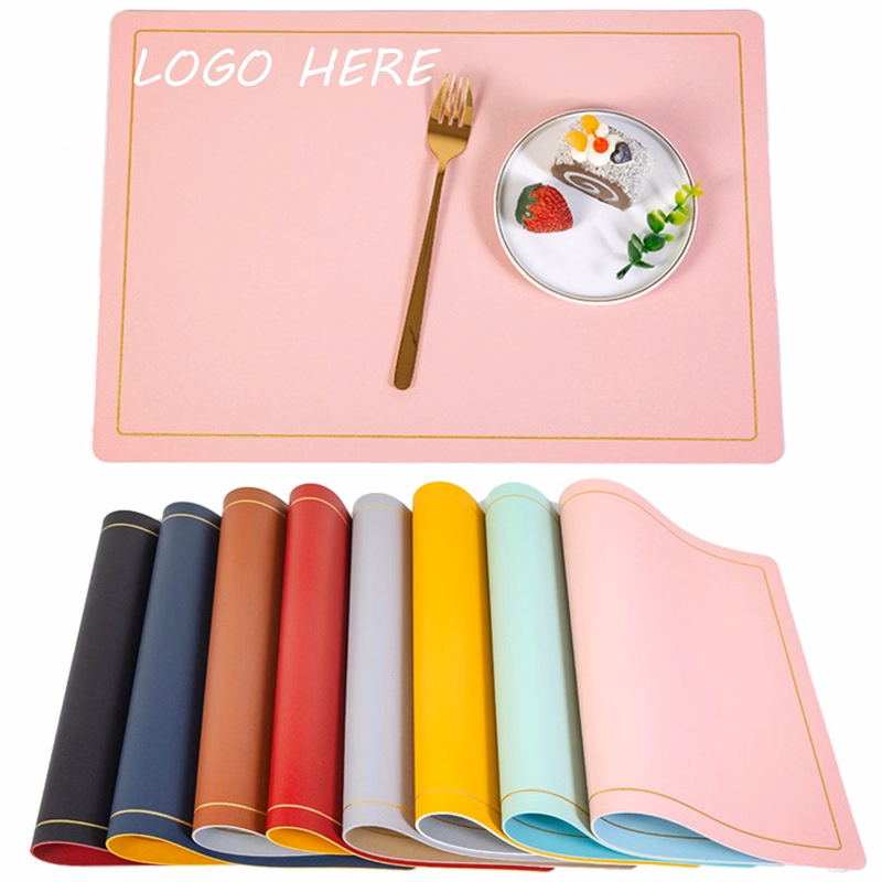 Full Color PU leather Waterproof Table Mat